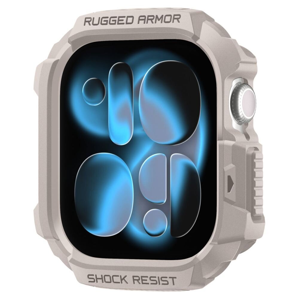 Apple Watch 42 mm Spigen Rugged Armor dėklas – smėlinis 1 Apple Watch 42 mm Spigen Rugged Armor dėklas – smėlinis 1