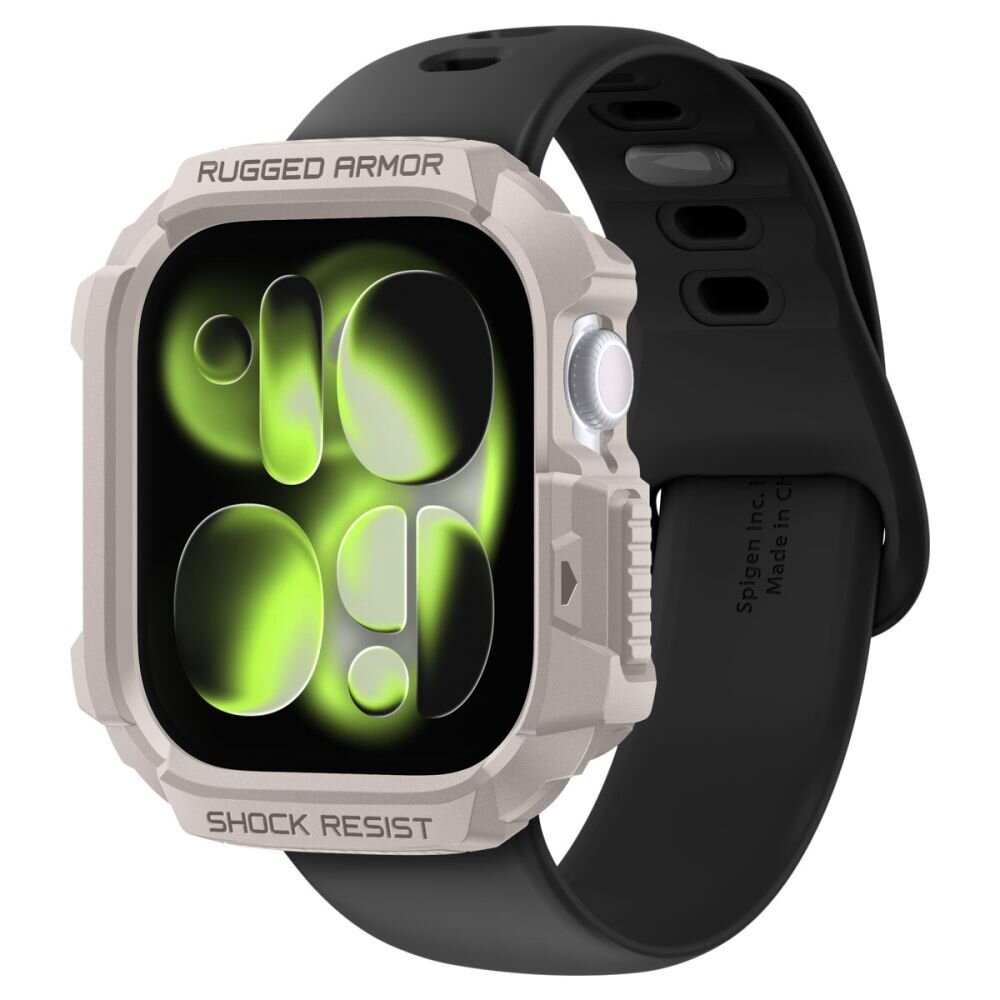 Apple Watch 42 mm Spigen Rugged Armor dėklas – smėlinis 2