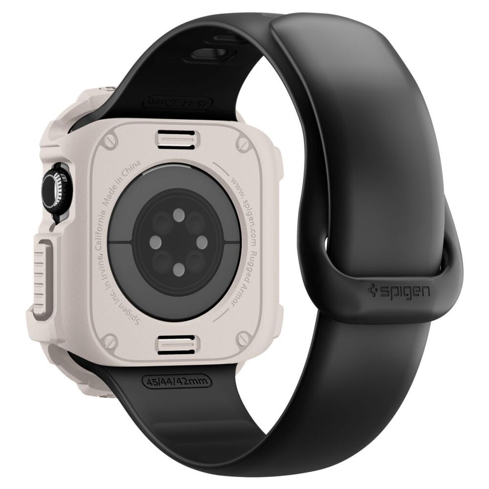 Apple Watch 42 mm Spigen Rugged Armor dėklas – smėlinis 3