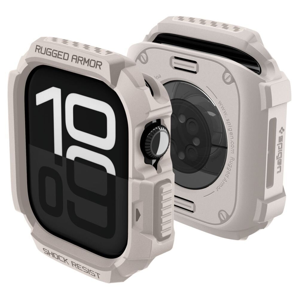Apple Watch 42 mm Spigen Rugged Armor dėklas – smėlinis