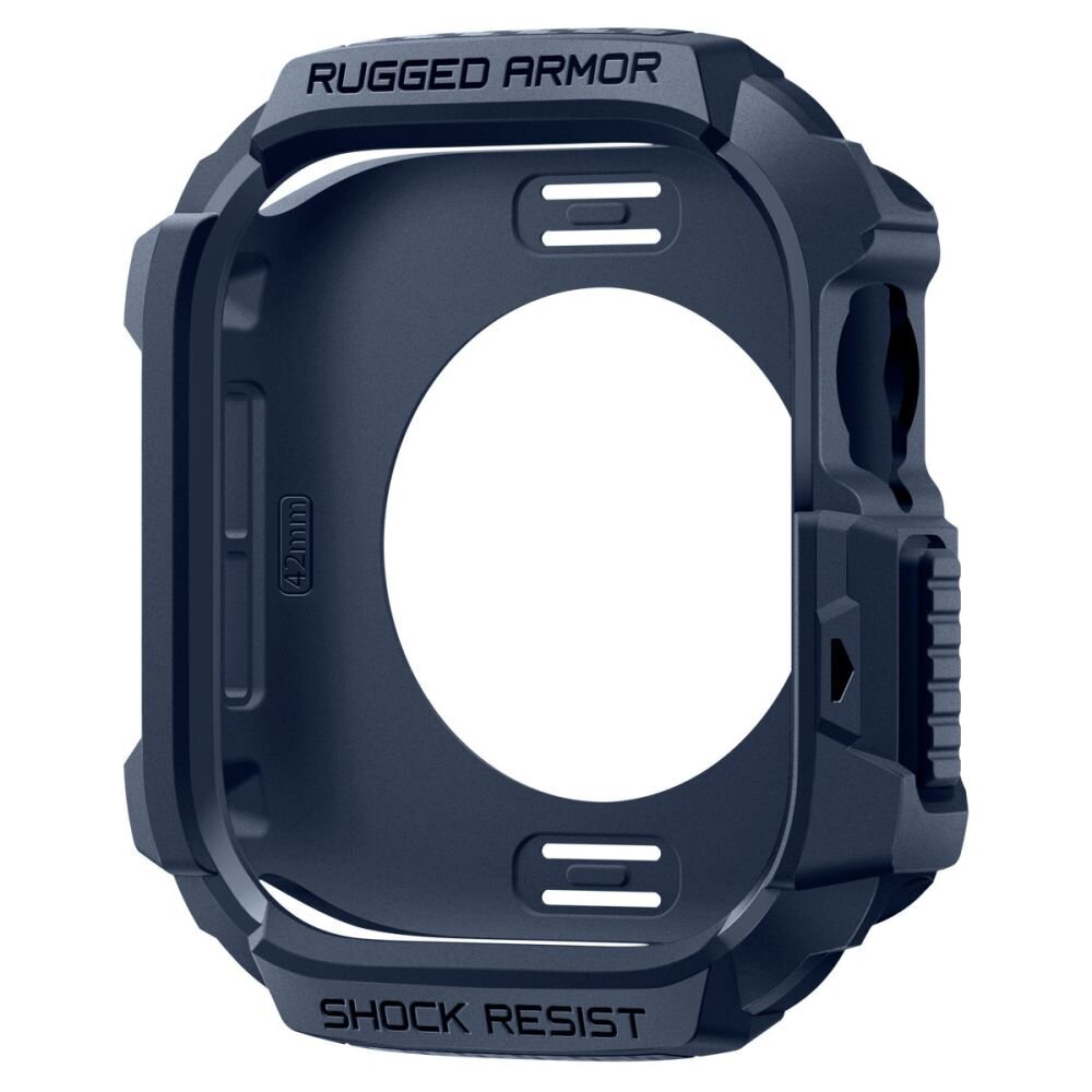 Apple Watch 42 mm Spigen Rugged Armor dėklas – tamsiai mėlynas 9