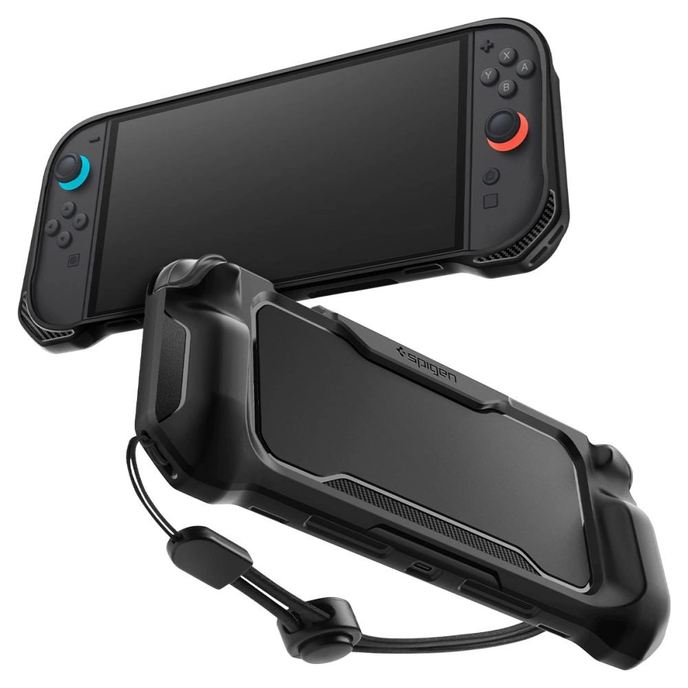 Nintendo Switch 2 – Spigen Rugged Armor dėklas - Matinis juodas Nintendo Switch 2 – Spigen Rugged Armor dėklas - Matinis juodas