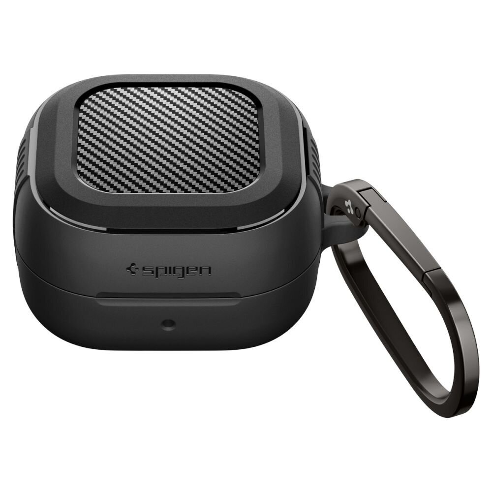 Samsung Galaxy Buds 4 / 4 Pro Spigen Rugged Armor dėklas – matinė juoda 1