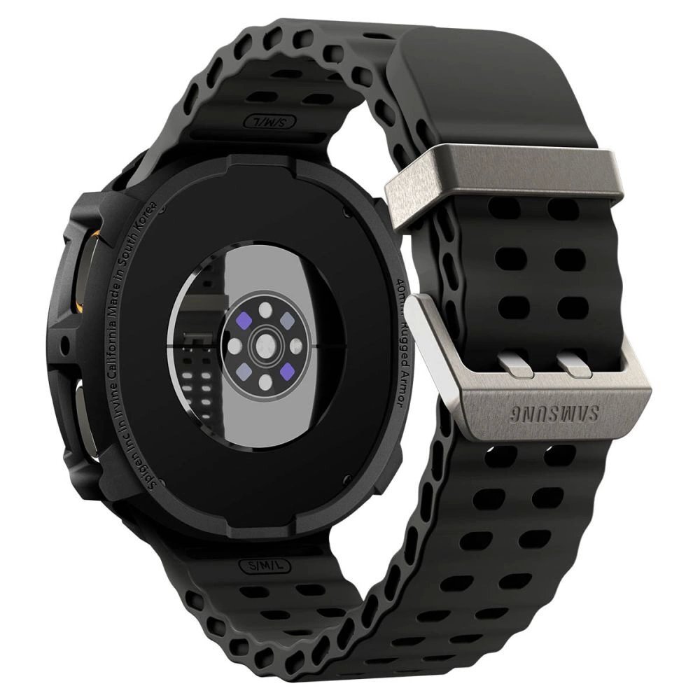 Samsung Galaxy Watch 8 40mm dėklas Spigen Rugged Armor – matinės juodos spalvos 4 Samsung Galaxy Watch 8 40mm dėklas Spigen Rugged Armor – matinės juodos spalvos 4