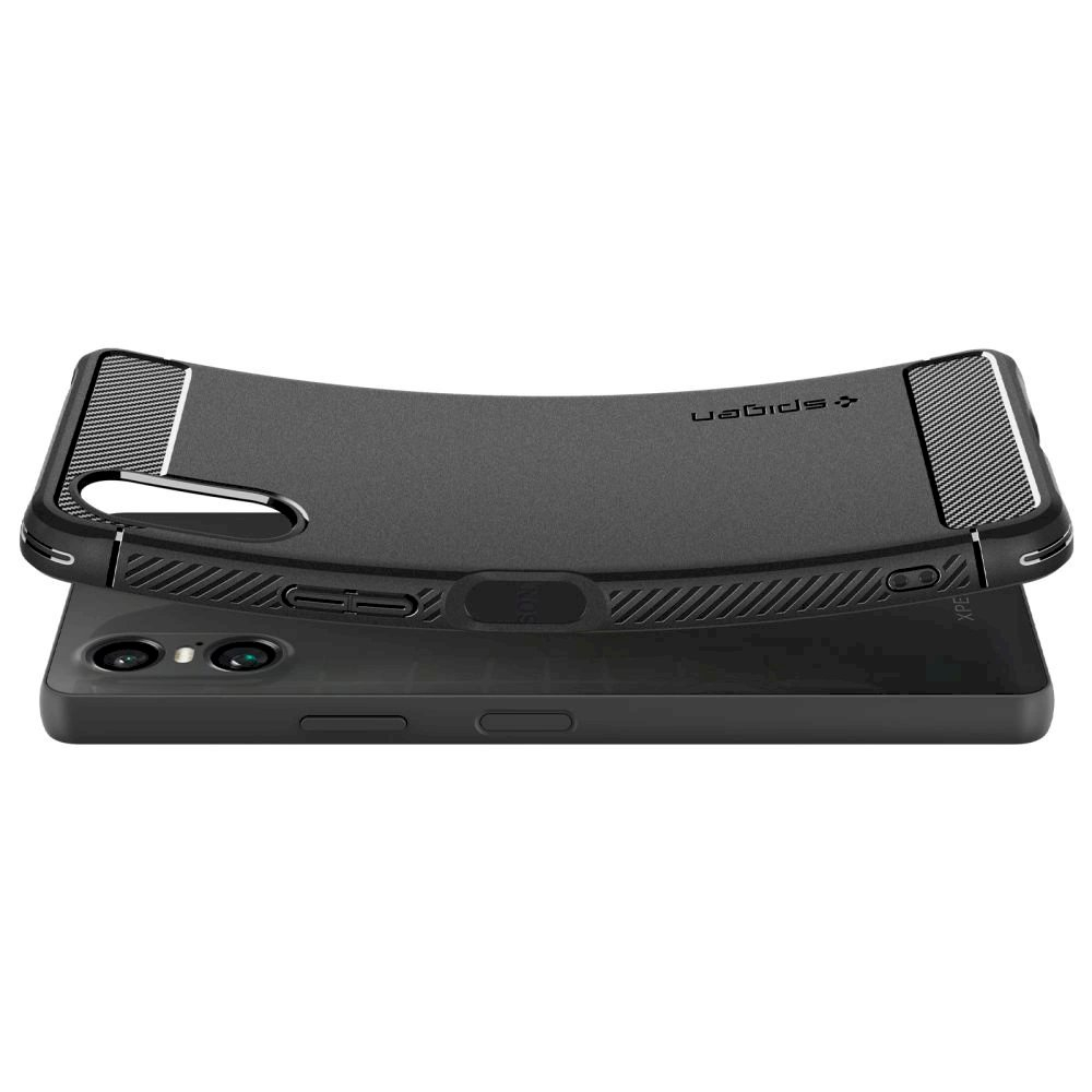 Spigen Rugged Armor Dėklas skirtas Sony Xperia 10 VI - matinis Juodas 4 Spigen Rugged Armor Dėklas skirtas Sony Xperia 10 VI - matinis Juodas 4