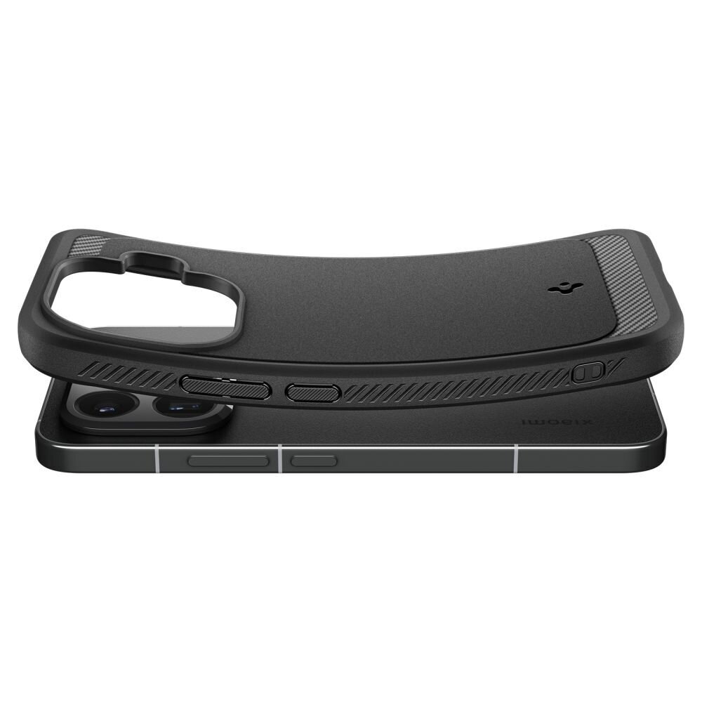 Xiaomi 15T Pro Spigen Rugged Armor dėklas – juodas 8