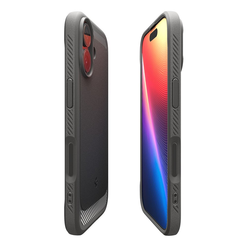 iPhone 17 Spigen Rugged Armor Mag MagSafe dėklas – pilkas 5