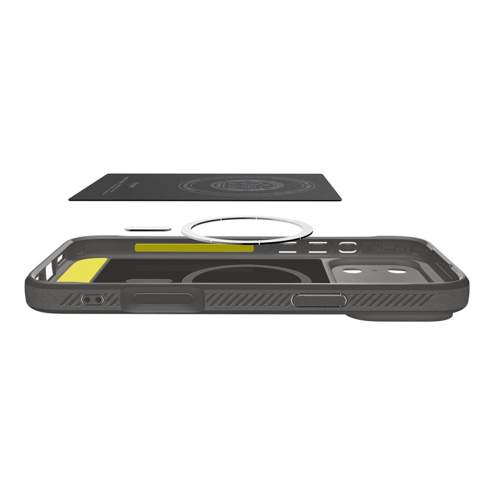 iPhone 17 Pro Max dėklas Spigen Rugged Armor Mag su MagSafe – pilkas 6 iPhone 17 Pro Max dėklas Spigen Rugged Armor Mag su MagSafe – pilkas 6