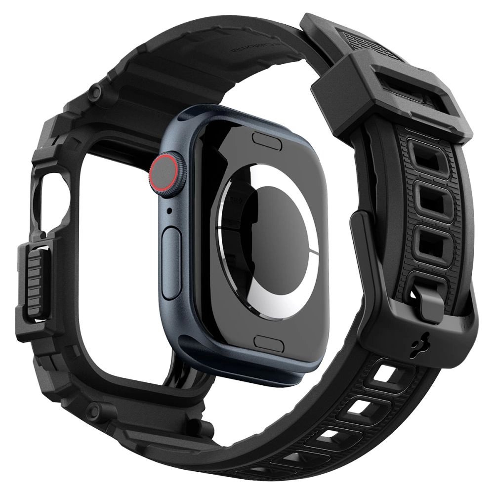 Spigen Rugged Armor Pro Apple Watch 10 (42mm) Strap Dėklas - Juodas 7 Spigen Rugged Armor Pro Apple Watch 10 (42mm) Strap Dėklas - Juodas 7