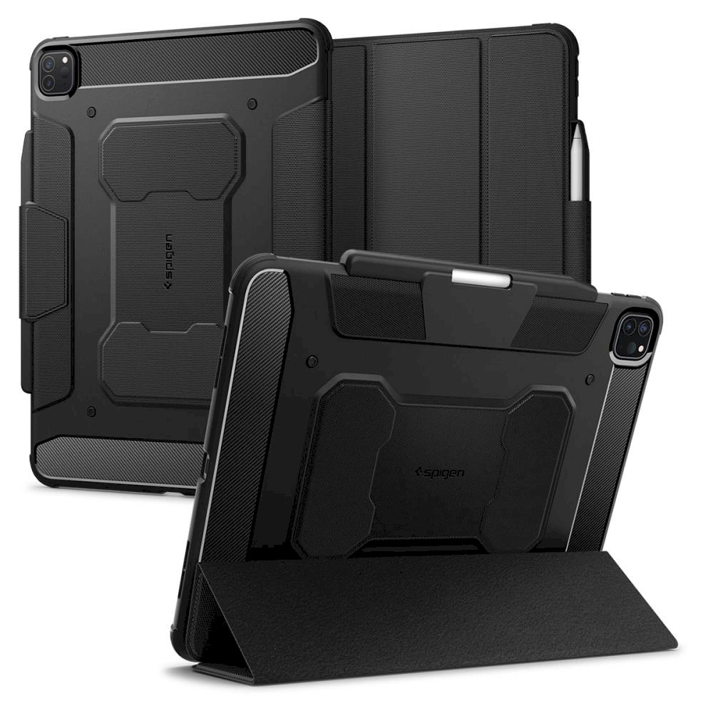 Spigen Rugged Armor Pro Dėklas iPad Pro 13 2024 - Juodas Spigen Rugged Armor Pro Dėklas iPad Pro 13 2024 - Juodas