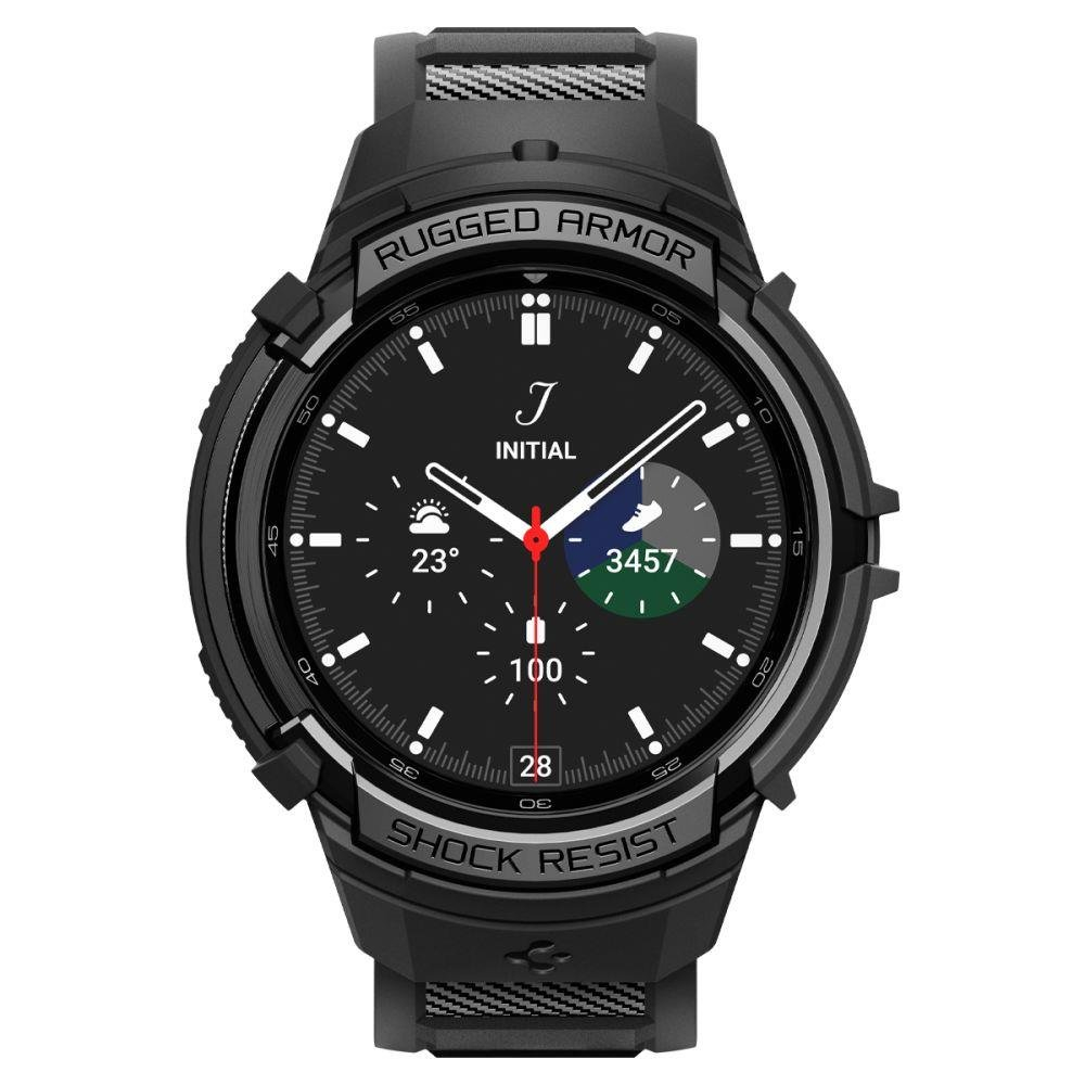 Apsauginis dėklas Spigen RUGGED ARMOR PRO  GALAXY Watch 6 CLASSIC (47MM) MATTE Juodas 1 Apsauginis dėklas Spigen RUGGED ARMOR PRO  GALAXY Watch 6 CLASSIC (47MM) MATTE Juodas 1