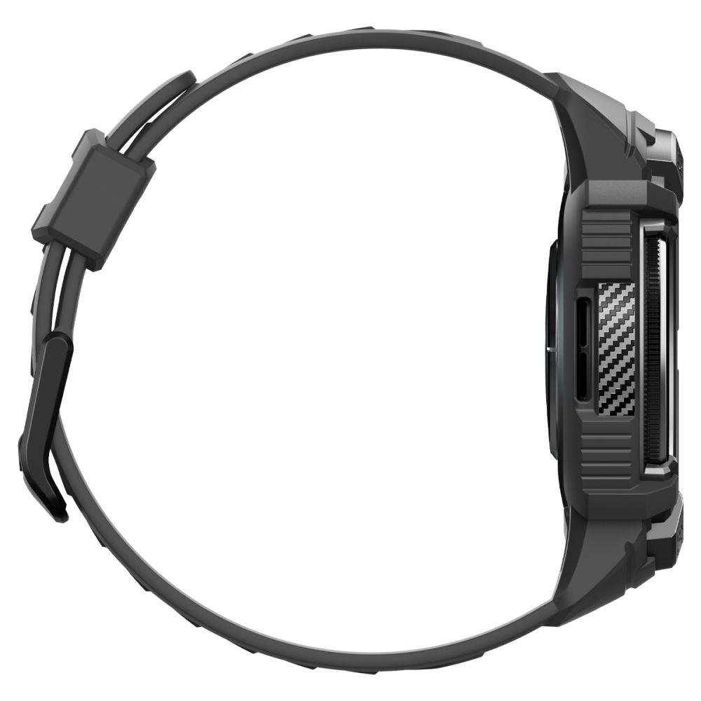 Apsauginis dėklas Spigen RUGGED ARMOR PRO  GALAXY Watch 6 CLASSIC (47MM) MATTE Juodas 3 Apsauginis dėklas Spigen RUGGED ARMOR PRO  GALAXY Watch 6 CLASSIC (47MM) MATTE Juodas 3