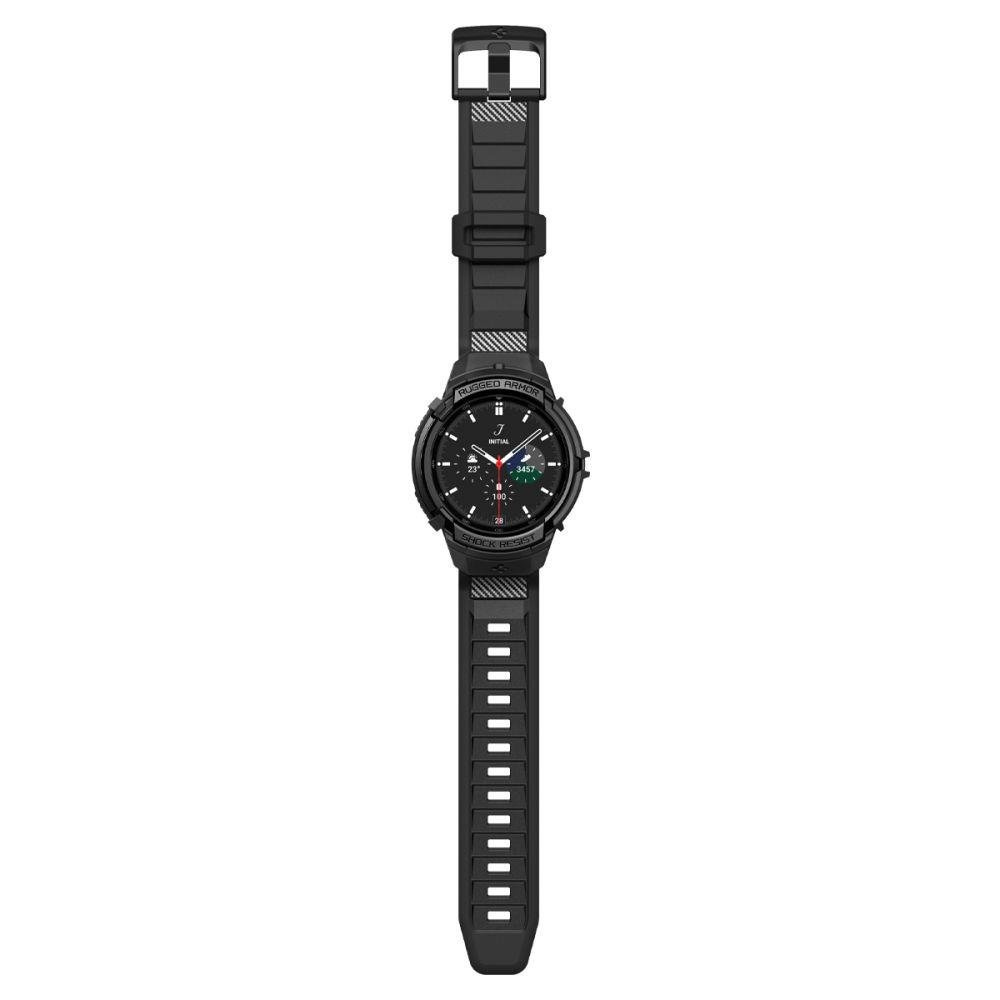 Apsauginis dėklas Spigen RUGGED ARMOR PRO  GALAXY Watch 6 CLASSIC (47MM) MATTE Juodas 6 Apsauginis dėklas Spigen RUGGED ARMOR PRO  GALAXY Watch 6 CLASSIC (47MM) MATTE Juodas 6