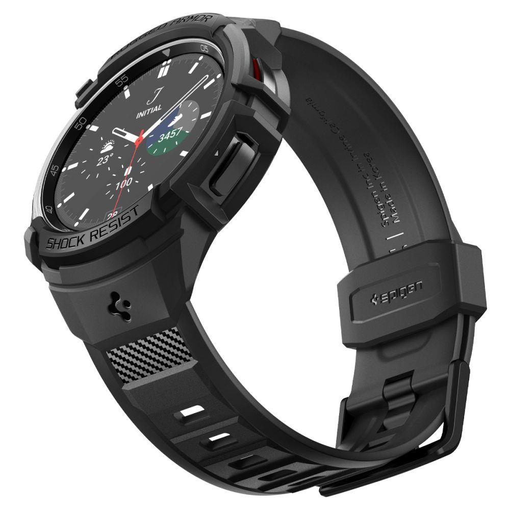 Apsauginis dėklas Spigen RUGGED ARMOR PRO  GALAXY Watch 6 CLASSIC (47MM) MATTE Juodas 8 Apsauginis dėklas Spigen RUGGED ARMOR PRO  GALAXY Watch 6 CLASSIC (47MM) MATTE Juodas 8