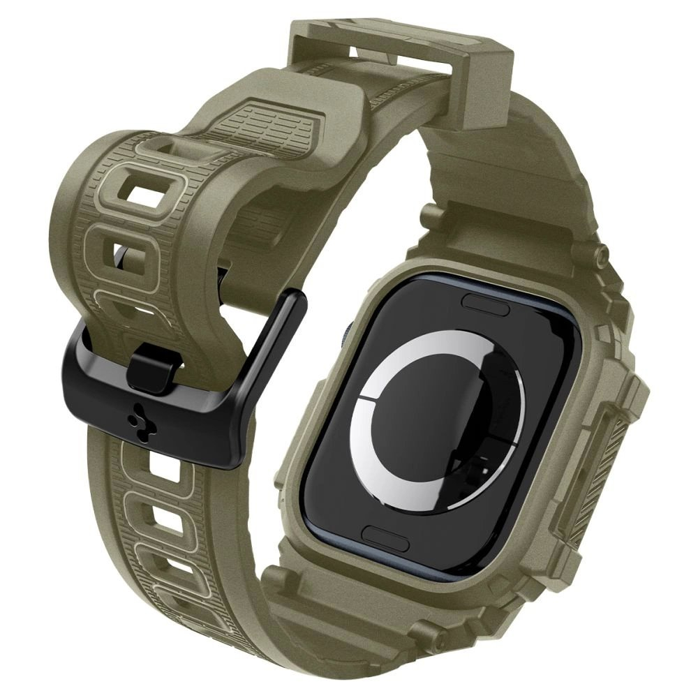 Apple Watch 10 (46mm) Spigen Rugged Armor „Pro“ dirželis – žalias 9