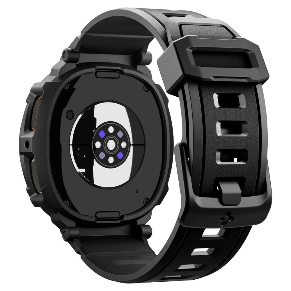Samsung Galaxy Watch 8 40mm Spigen Rugged Armor Pro dirželis – matinės juodos spalvos 2