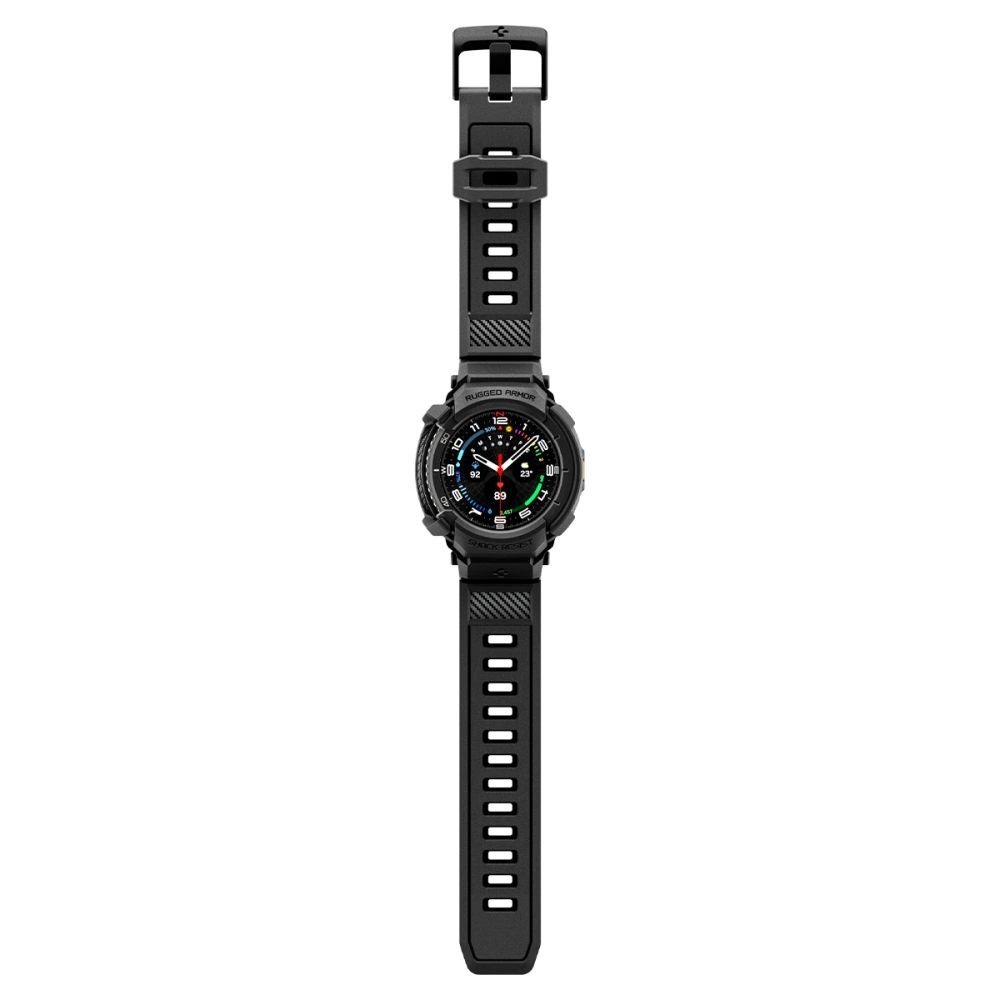 Samsung Galaxy Watch 8 Classic 46mm Spigen Rugged Armor Pro dirželis – matinės juodos spalvos 7