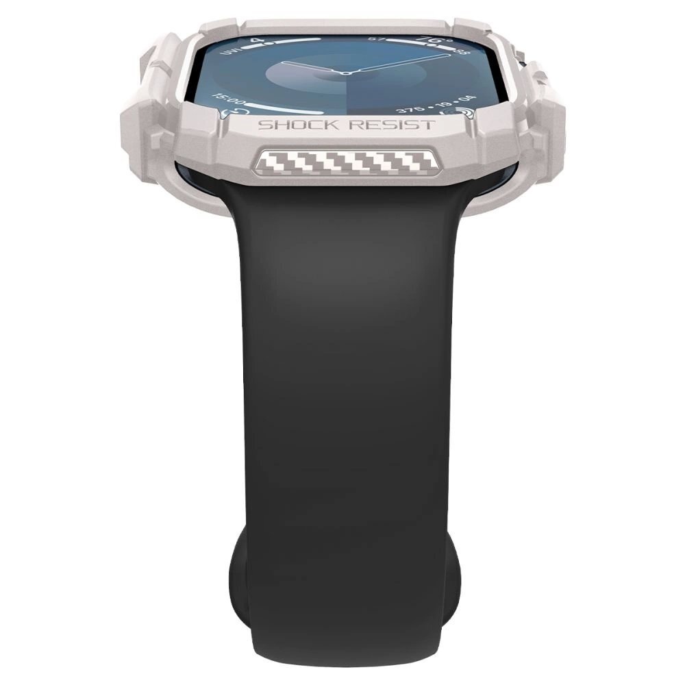 Apple Watch 10 46mm Spigen Rugged Armor dirželis – smėlinis 7 Apple Watch 10 46mm Spigen Rugged Armor dirželis – smėlinis 7