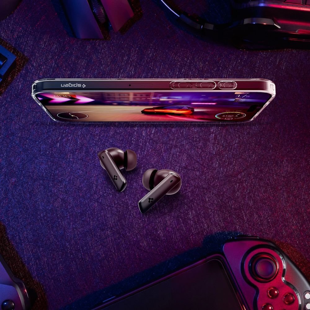 Belaidės ausinės Spigen SA2402 ANC Pro – juodos 6 Belaidės ausinės Spigen SA2402 ANC Pro – juodos 6