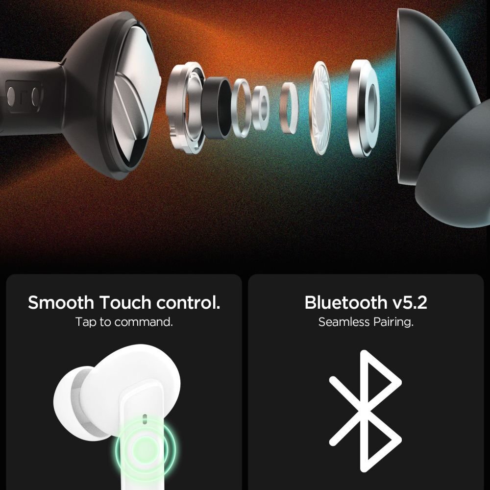 Belaidės ausinės Spigen SA2402 ANC Pro – juodos 8 Belaidės ausinės Spigen SA2402 ANC Pro – juodos 8