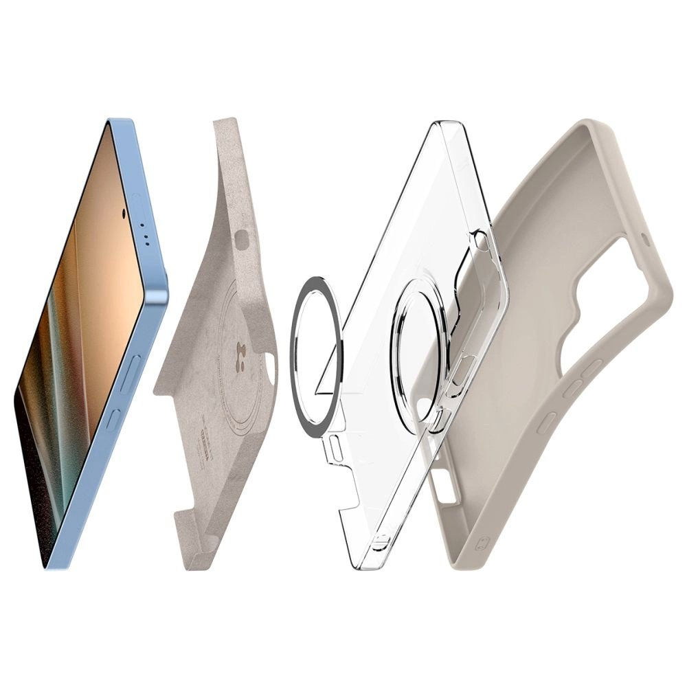 Spigen Silicone Fit Mag dėklas Samsung Galaxy S25 Ultra - titano 14