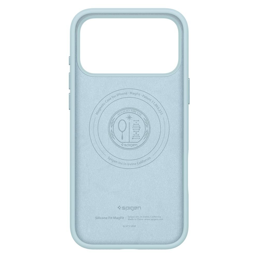 iPhone 17 Pro Max dėklas Spigen Silicone Fit su MagSafe – mėlynas 2 iPhone 17 Pro Max dėklas Spigen Silicone Fit su MagSafe – mėlynas 2