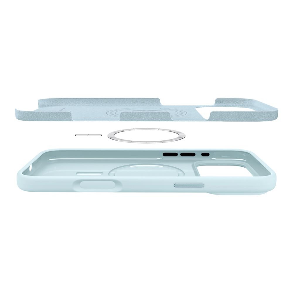iPhone 17 Pro Max dėklas Spigen Silicone Fit su MagSafe – mėlynas 5