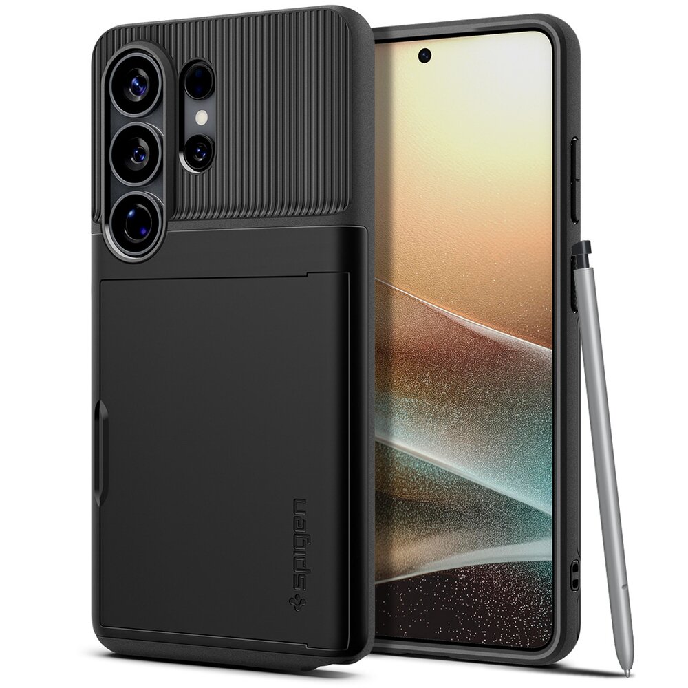 Samsung Galaxy S26 Ultra Spigen Slim Armor CS dėklas – juodas 1