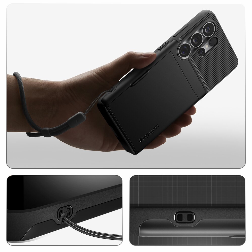 Samsung Galaxy S26 Ultra Spigen Slim Armor CS dėklas – juodas 12