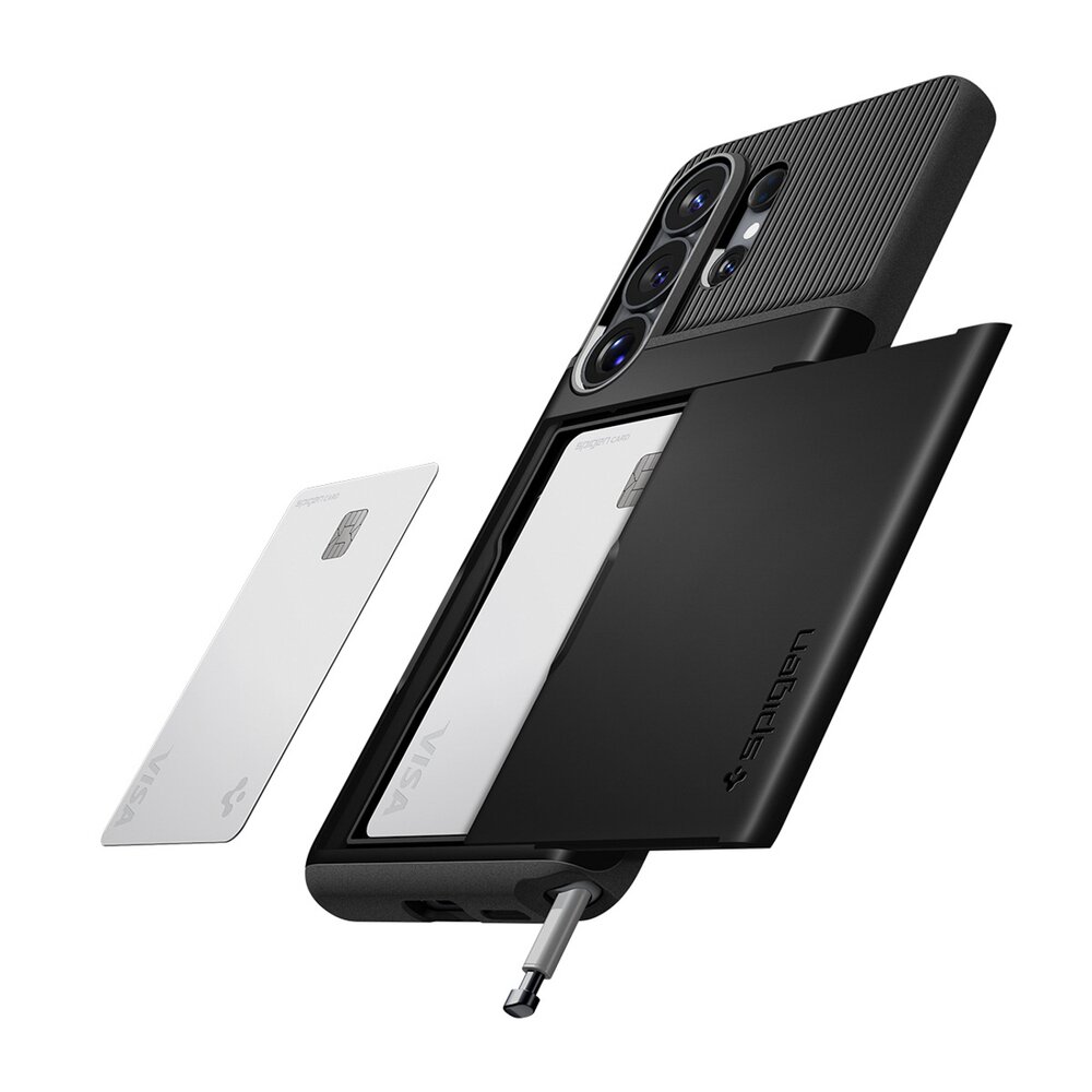 Samsung Galaxy S26 Ultra Spigen Slim Armor CS dėklas – juodas 7