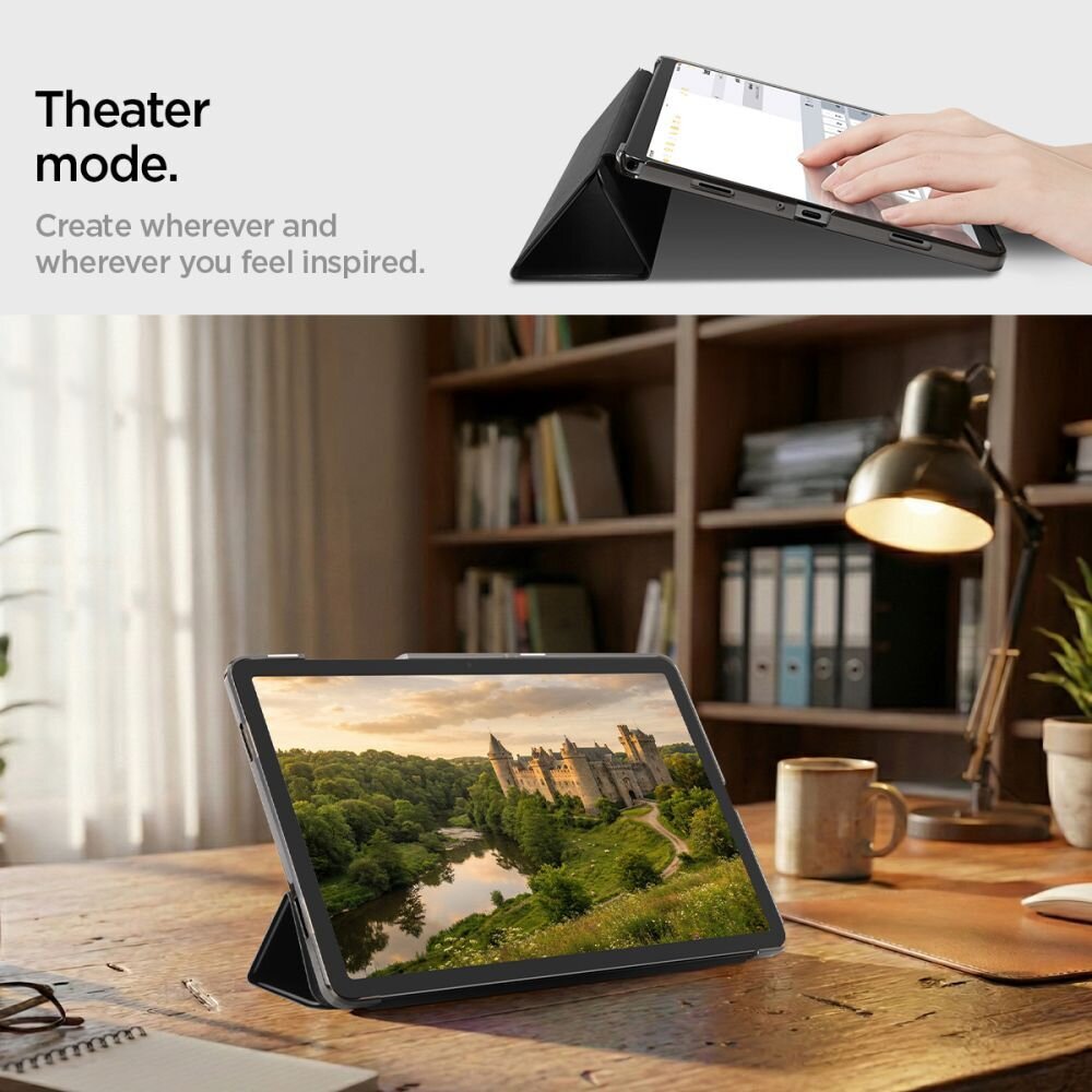 Samsung Galaxy Tab A9+ / A11+ Spigen Smart Fold dėklas – juodas 12 Samsung Galaxy Tab A9+ / A11+ Spigen Smart Fold dėklas – juodas 12