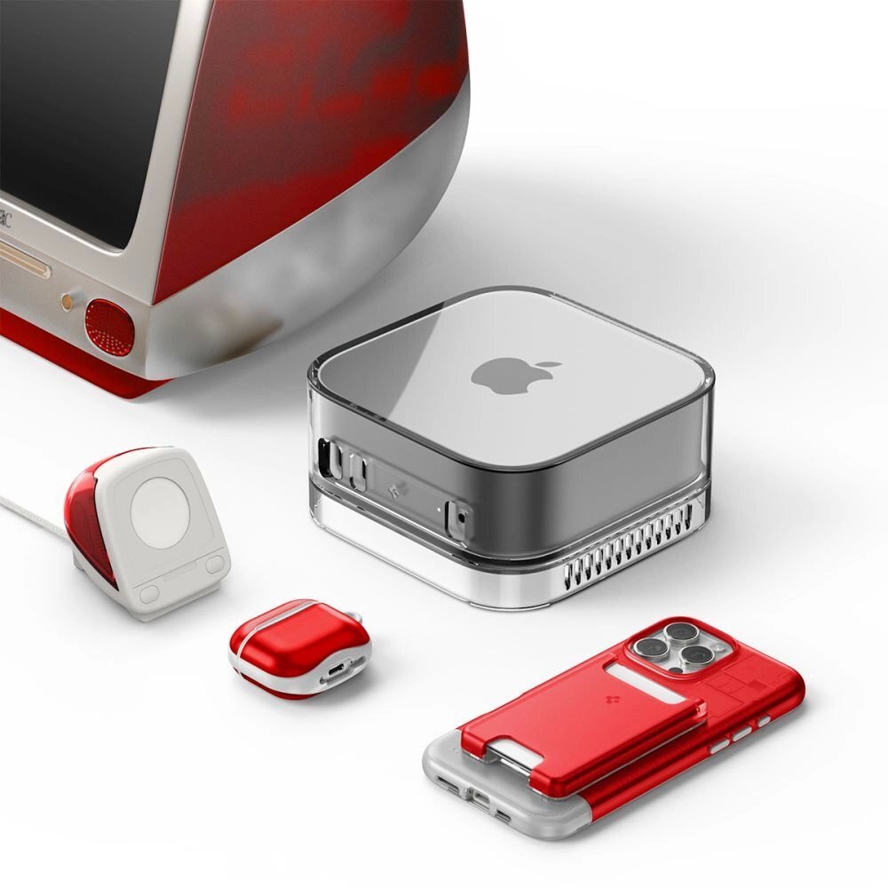 Apple Watch stovas Spigen Classic C1 – raudonas 11 Apple Watch stovas Spigen Classic C1 – raudonas 11