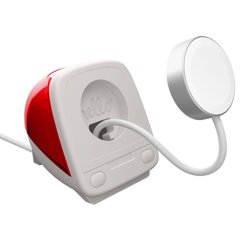 Apple Watch stovas Spigen Classic C1 – raudonas 8