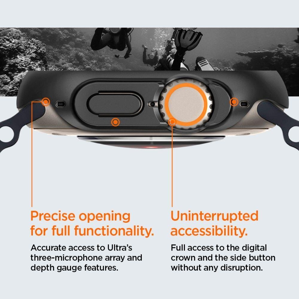 Ekrano apsauga Spigen THIN FIT Apple Watch ULTRA (49MM) Juoda 15 Ekrano apsauga Spigen THIN FIT Apple Watch ULTRA (49MM) Juoda 15