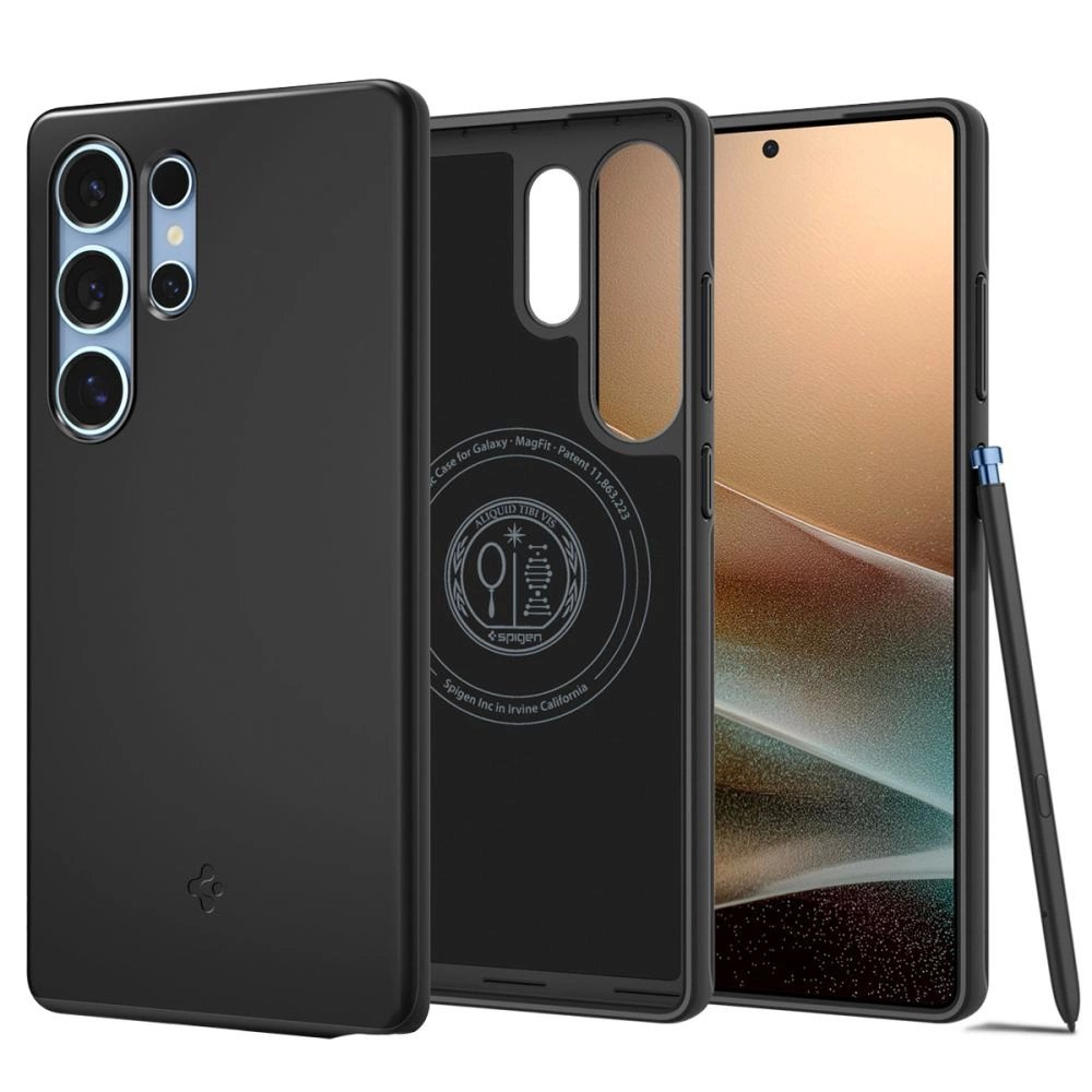 Spigen Thin Fit Mag Dėklas Samsung Galaxy S25 Ultra - Juodas Spigen Thin Fit Mag Dėklas Samsung Galaxy S25 Ultra - Juodas