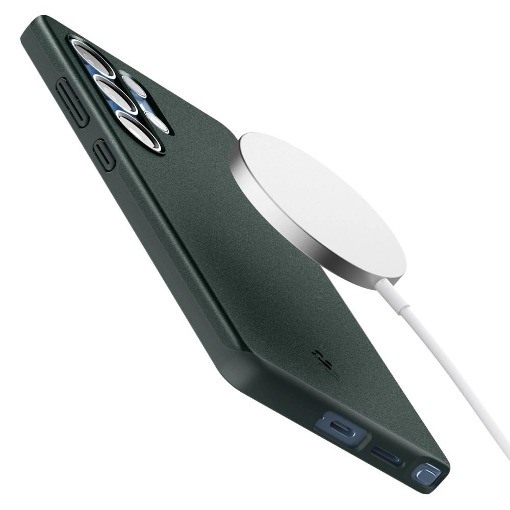 Spigen Thin Fit Mag Dėklas Samsung Galaxy S25 Ultra - Žalias 9 Spigen Thin Fit Mag Dėklas Samsung Galaxy S25 Ultra - Žalias 9