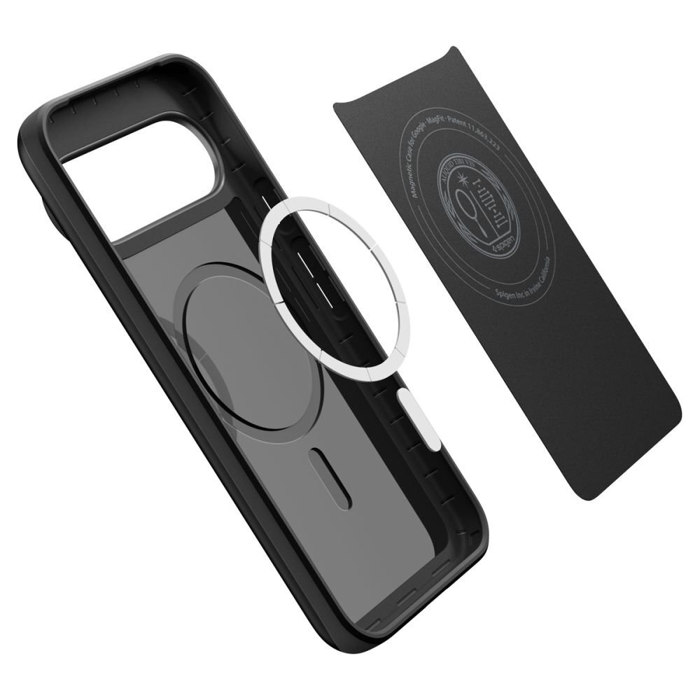Google Pixel 10 / 10 Pro dėklas Spigen Thin Fit Mag, MagSafe – juodas 11