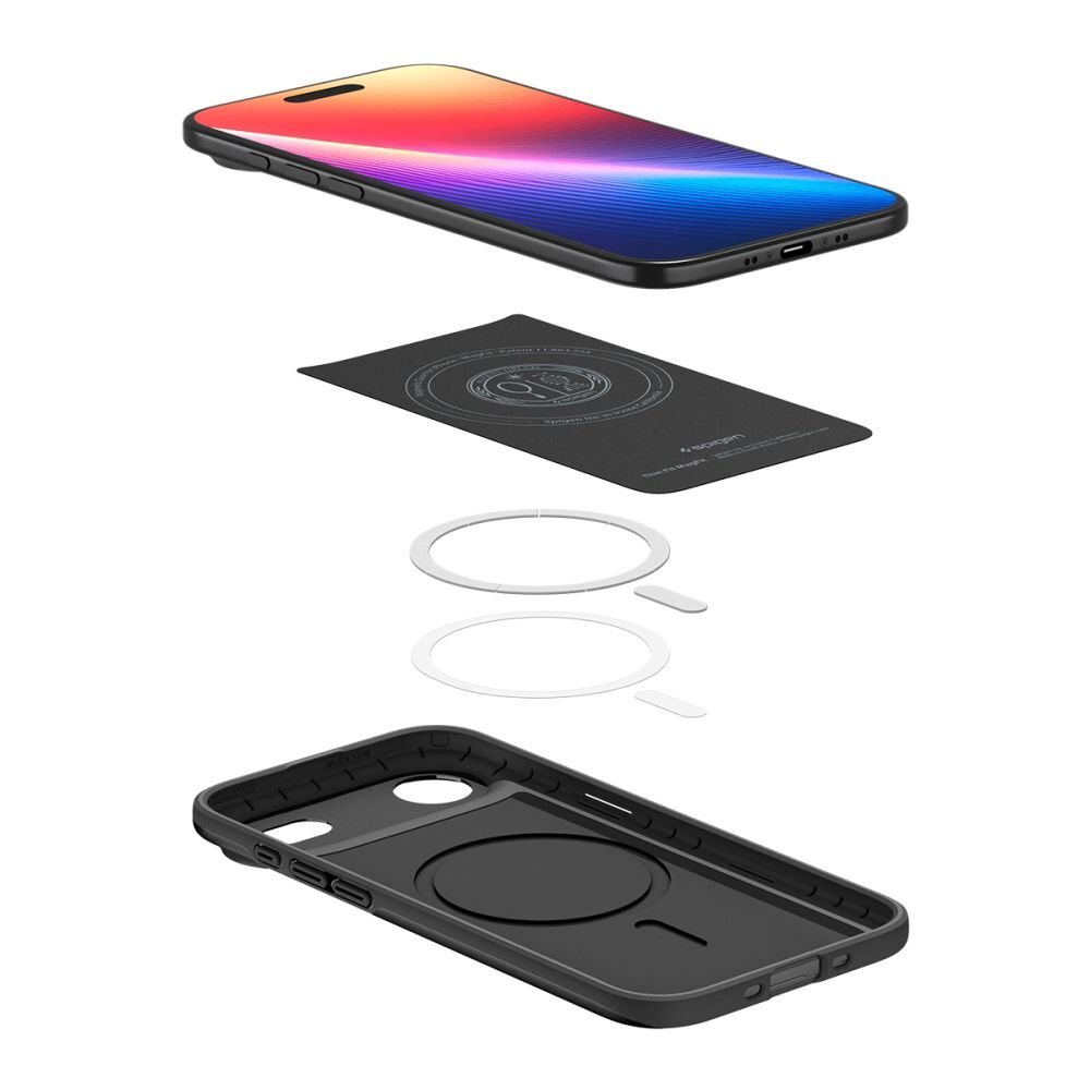 iPhone 17 Air dėklas Spigen Thin Fit, MagSafe – juodas 9 iPhone 17 Air dėklas Spigen Thin Fit, MagSafe – juodas 9