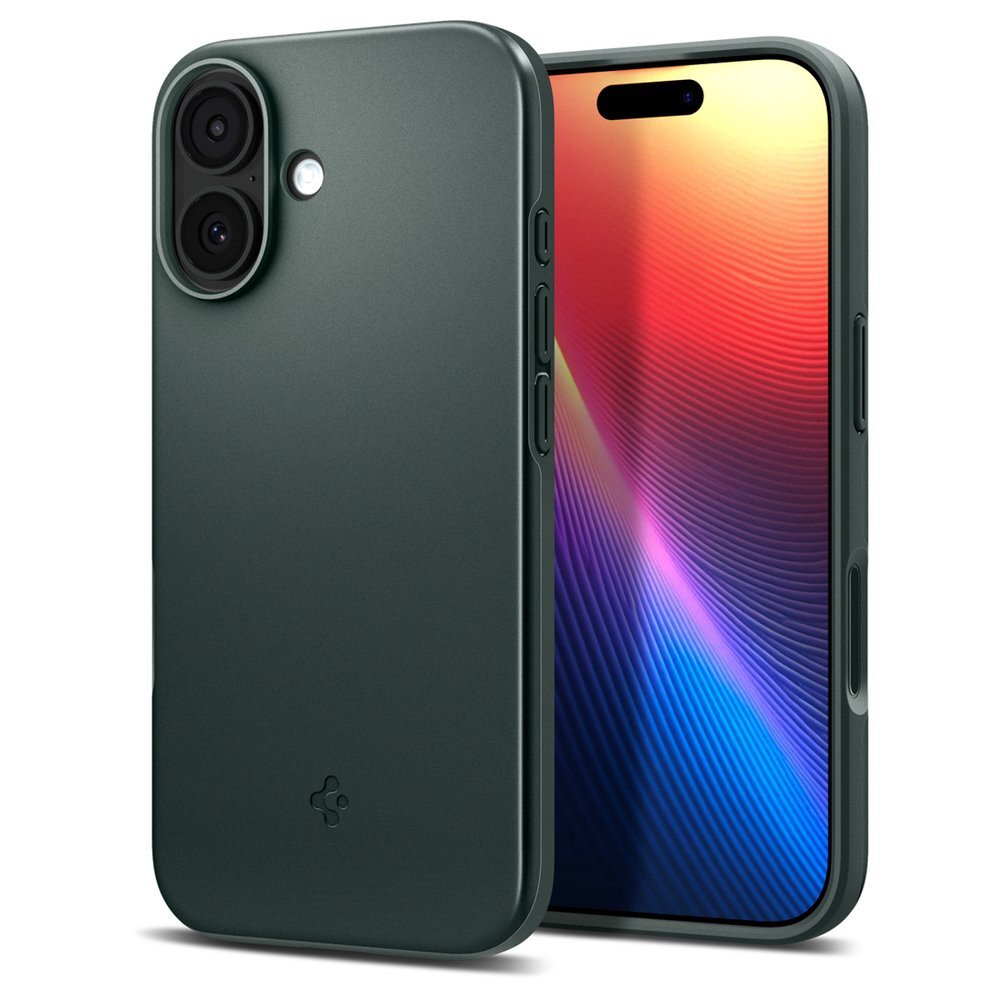 iPhone 17 Spigen Thin Fit MagSafe dėklas – žalias 10 iPhone 17 Spigen Thin Fit MagSafe dėklas – žalias 10