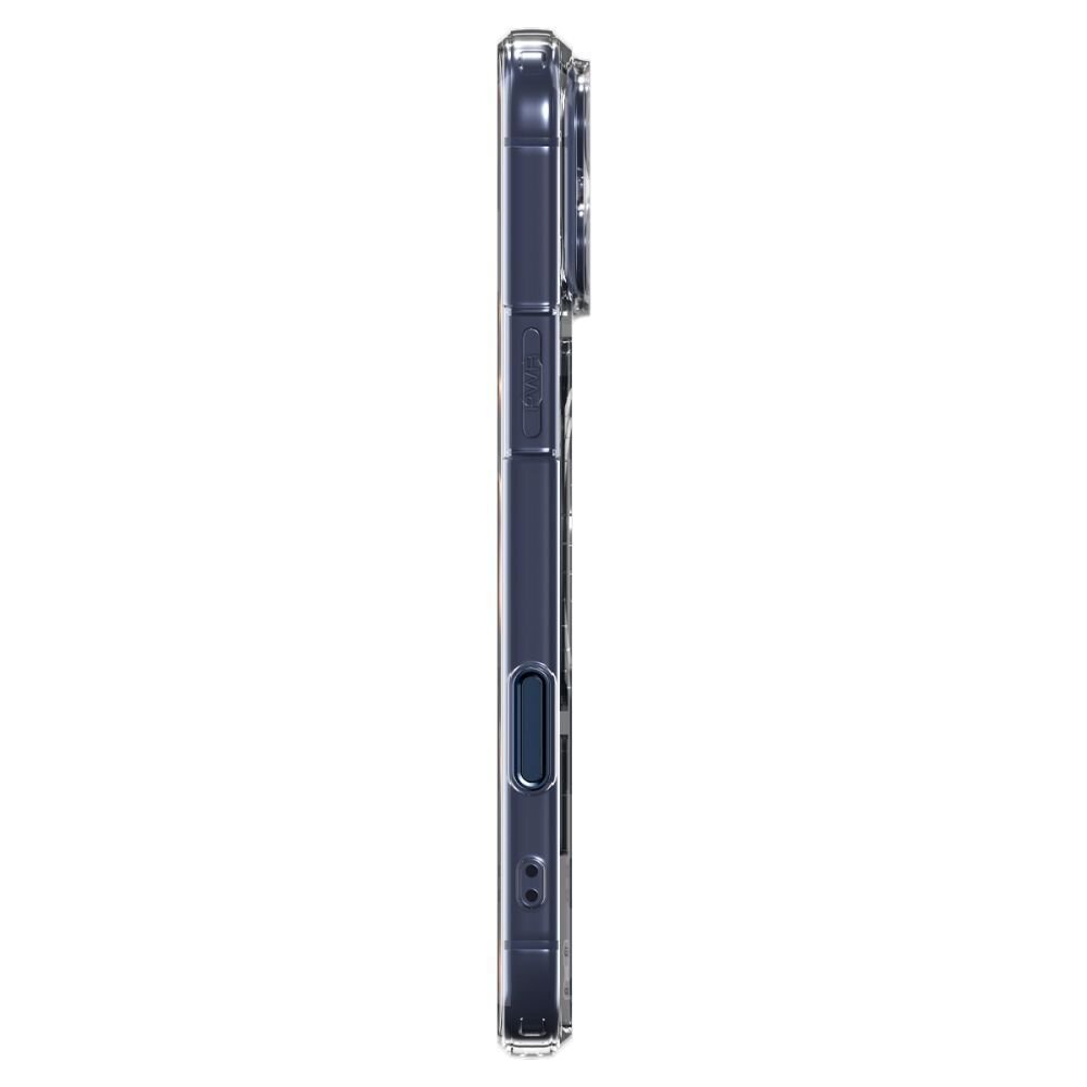 iPhone 17 Pro Spigen Thin Fit MagSafe dėklas – skaidrus tamsiai mėlynas 4