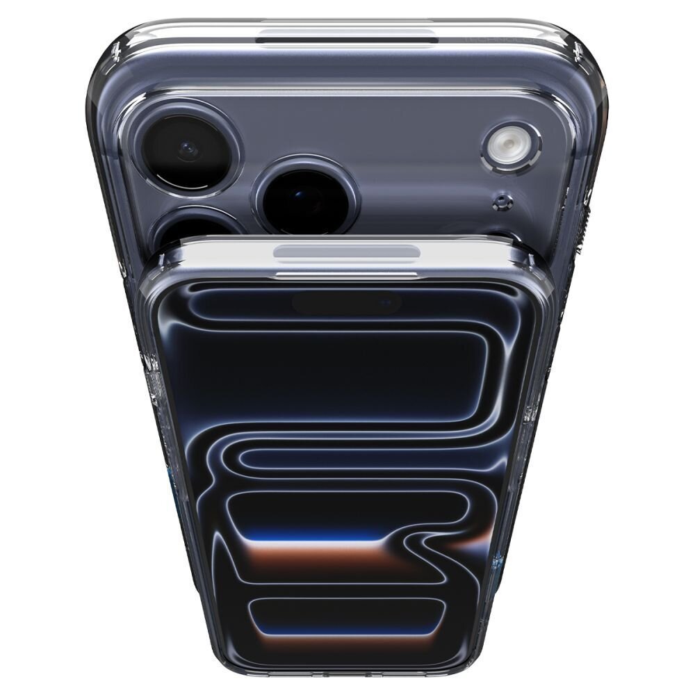 iPhone 17 Pro Spigen Thin Fit MagSafe dėklas – skaidrus tamsiai mėlynas 8
