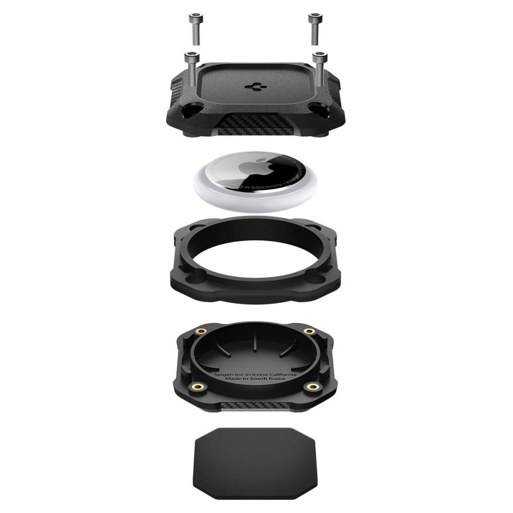 AirTag 1/2 dėklas Spigen Tough Armor – juodas 6 AirTag 1/2 dėklas Spigen Tough Armor – juodas 6