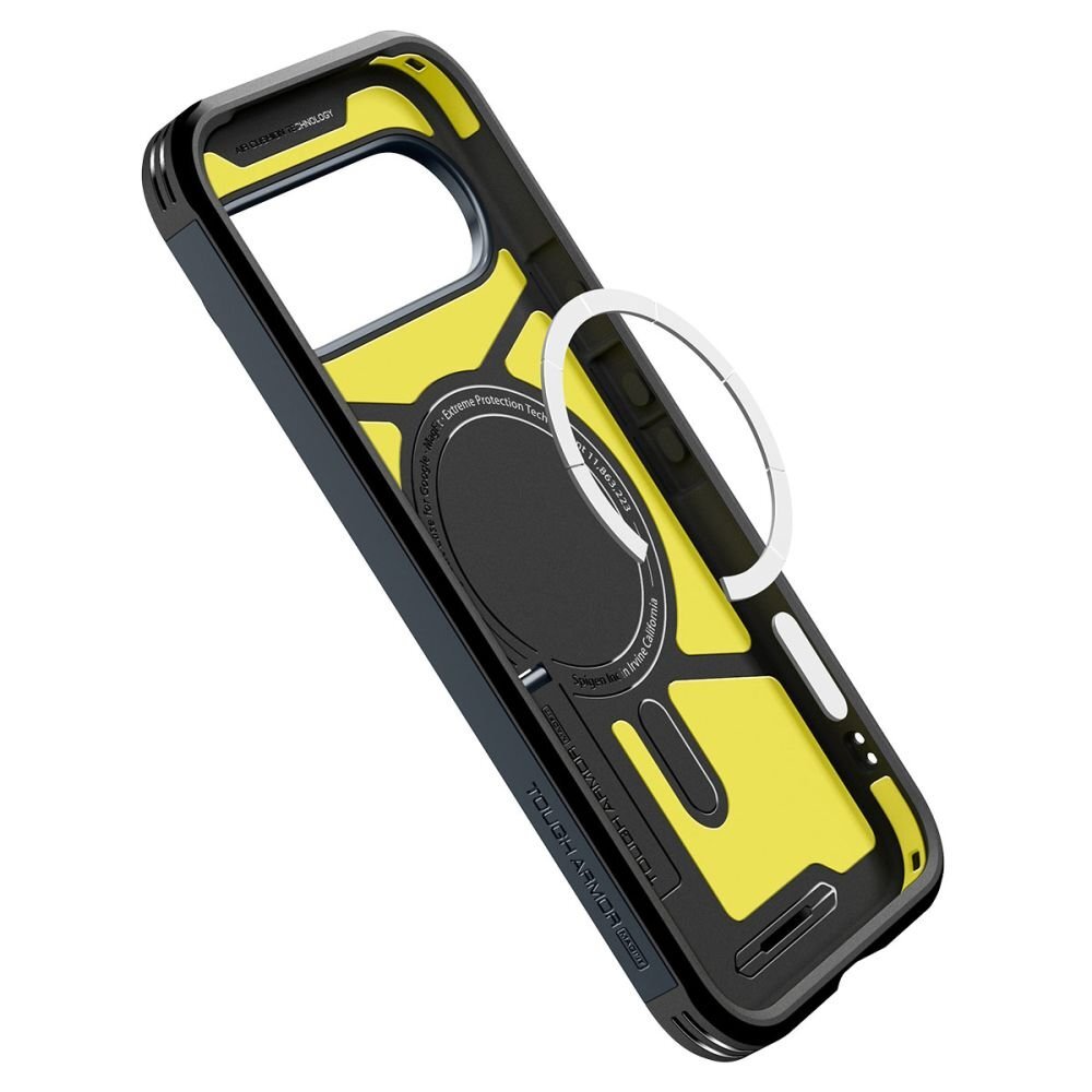 Google Pixel 10 Pro XL Spigen Tough Armor Mag MagSafe dėklas – grafito spalvos 7 Google Pixel 10 Pro XL Spigen Tough Armor Mag MagSafe dėklas – grafito spalvos 7