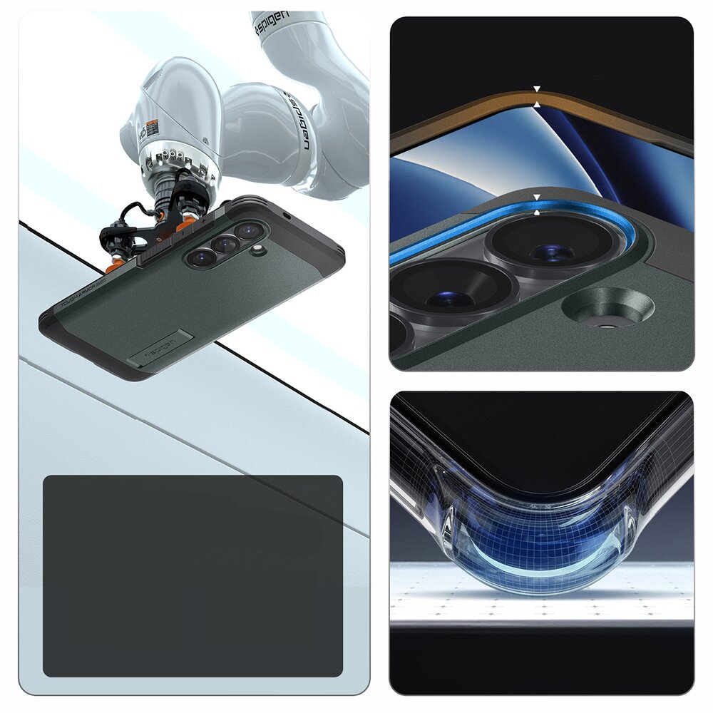 Samsung Galaxy S26 Spigen Tough Armor Mag MagSafe dėklas – žalias 12