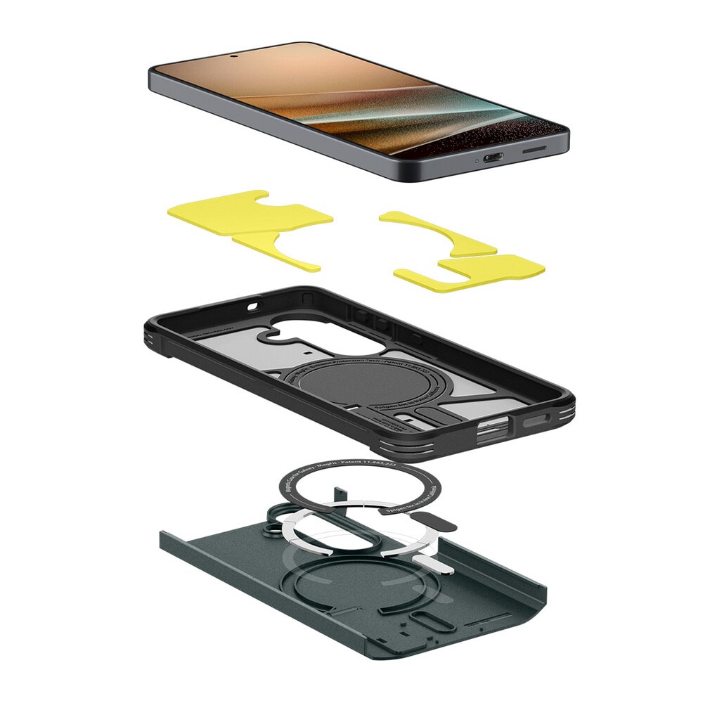 Samsung Galaxy S26+ Spigen Tough Armor Mag MagSafe dėklas – žalias 6 Samsung Galaxy S26+ Spigen Tough Armor Mag MagSafe dėklas – žalias 6