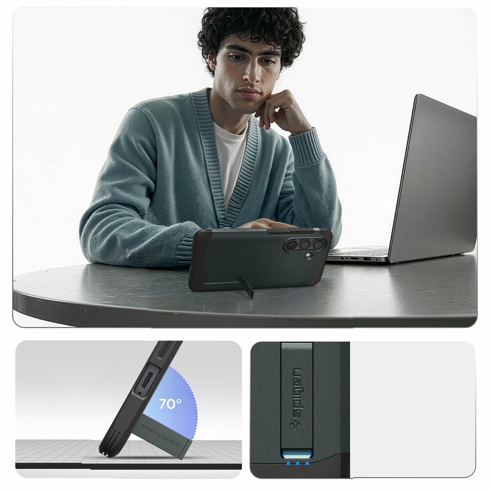 Samsung Galaxy S26+ Spigen Tough Armor Mag MagSafe dėklas – žalias 11