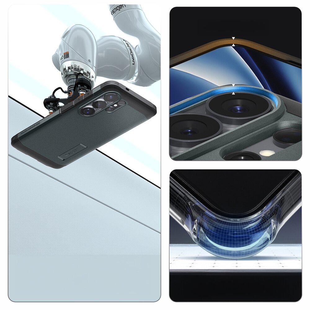 Samsung Galaxy S26 Ultra Spigen Tough Armor Mag MagSafe dėklas – žalias 11