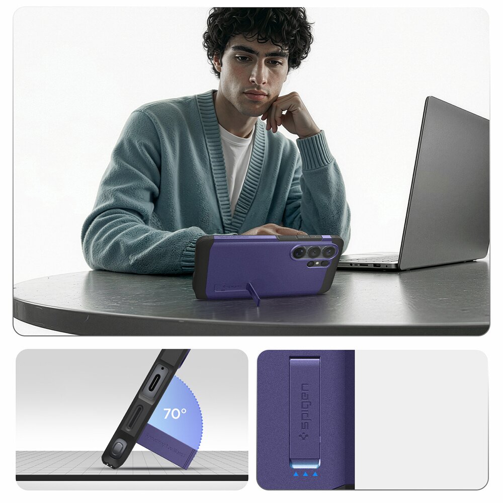 Samsung Galaxy S26 Ultra Spigen Tough Armor Mag MagSafe dėklas – violetinis 10