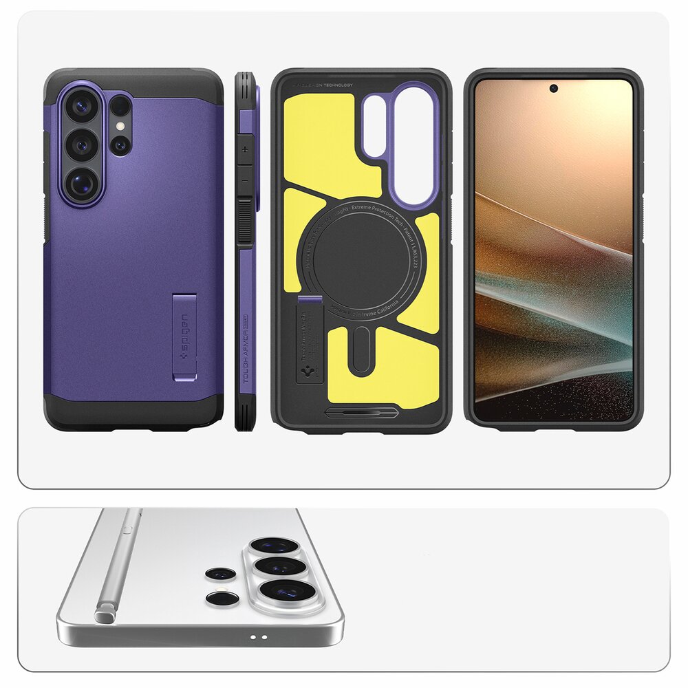 Samsung Galaxy S26 Ultra Spigen Tough Armor Mag MagSafe dėklas – violetinis 9 Samsung Galaxy S26 Ultra Spigen Tough Armor Mag MagSafe dėklas – violetinis 9