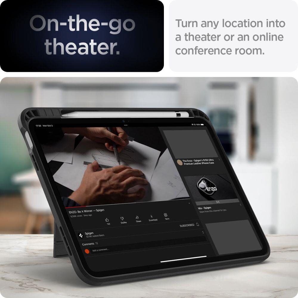 Akcija! *** pažeista pakuotė *** Dėklas Spigen TOUGH ARMOR IPAD 10.9 2022 Juodas 11 Akcija! *** pažeista pakuotė *** Dėklas Spigen TOUGH ARMOR IPAD 10.9 2022 Juodas 11